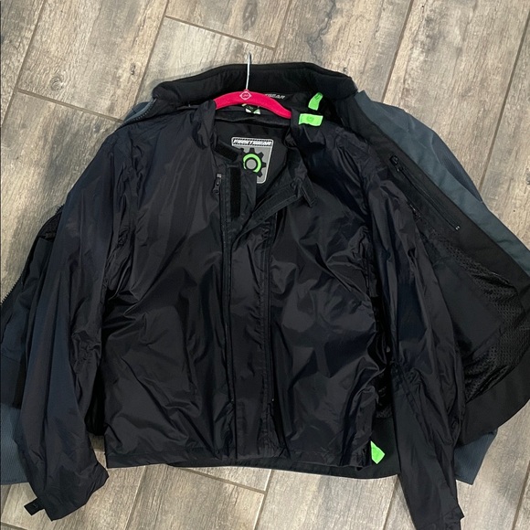 Women's Black and Pink Performance Motorcycle Jacket - Picture 6 of 6